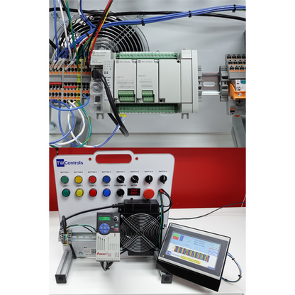 TW Controls - Allen Bradley Micro850 PLC Trainer with Analog, AC Drive, Motor, HMI