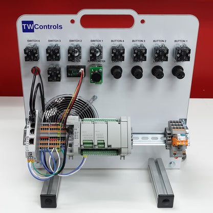 TW Controls - Allen Bradley Micro850 PLC Trainer with Analog, AC Drive, Motor