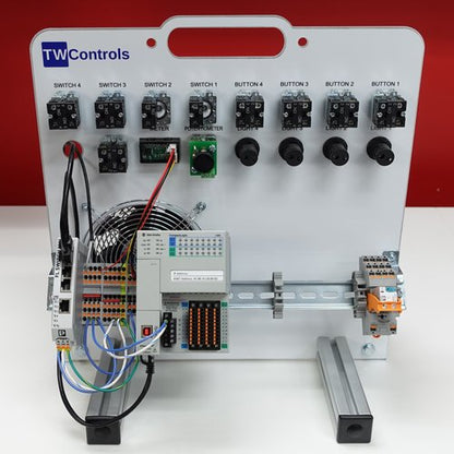 TW Controls - Allen Bradley Compactlogix PLC Trainer with AC Drive, Motor